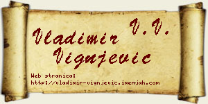 Vladimir Vignjević vizit kartica